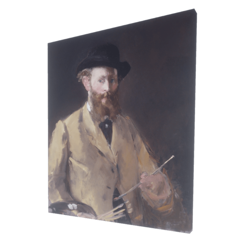 Edouard Manet Self-portrait with palette - Painting, Art