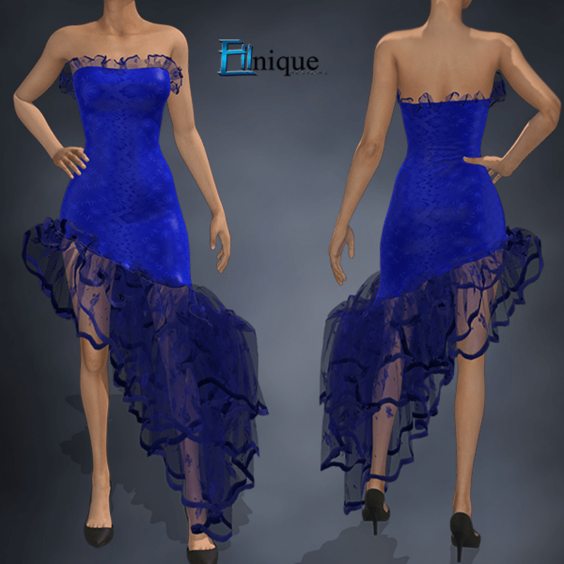 Lulu Blue Spanish Gown