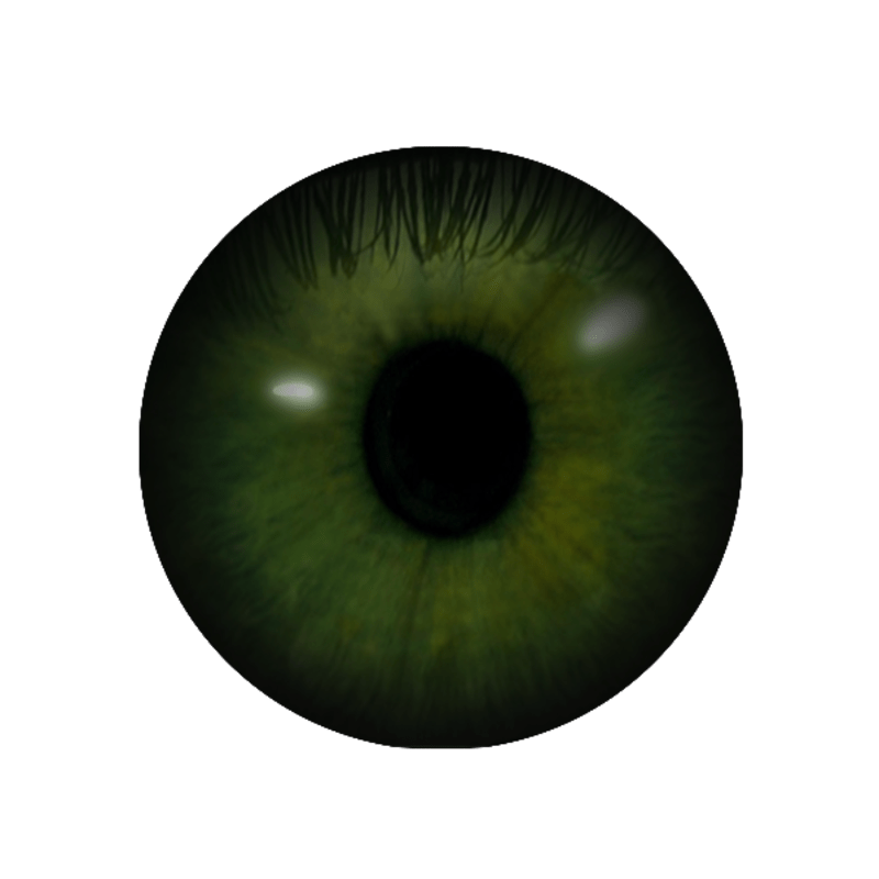 Contact Lenses (female) - Dark Green