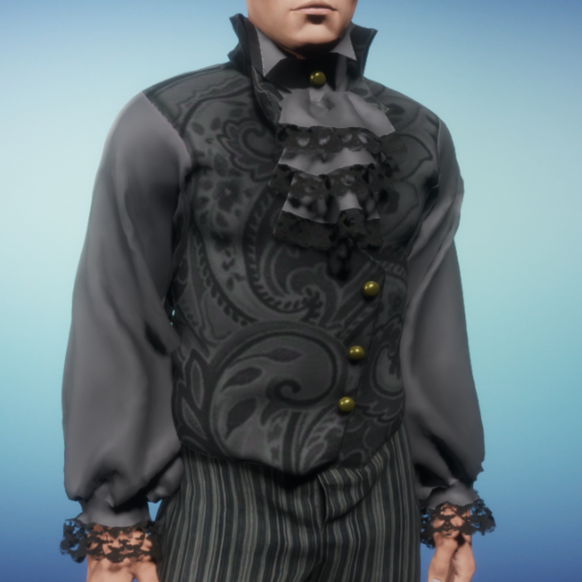 Charcoal Aristo Vest and Shirt