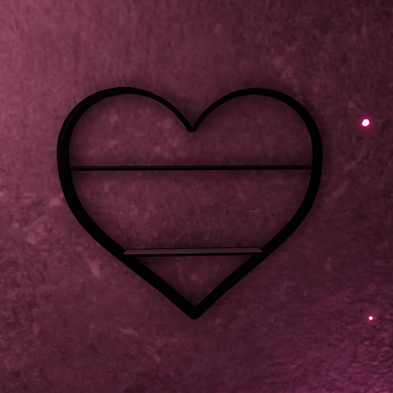 Heart shelf xoxo
