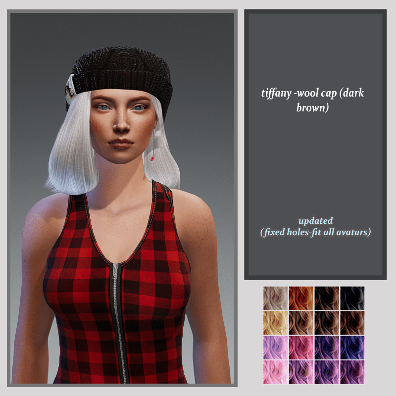 tiffany wool cap-dark brown-updated