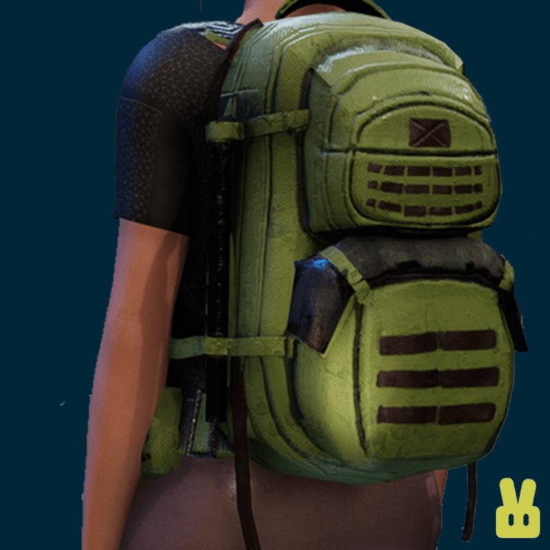 green backpack
