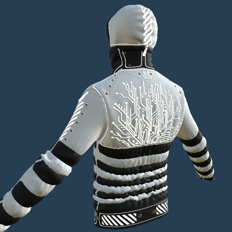 MAIKA JACKET WHITE EMISSIVE