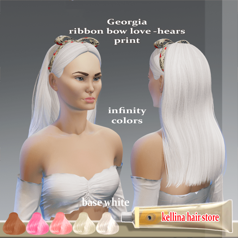 georgia -ribbon bow hearts love print-infinity colors