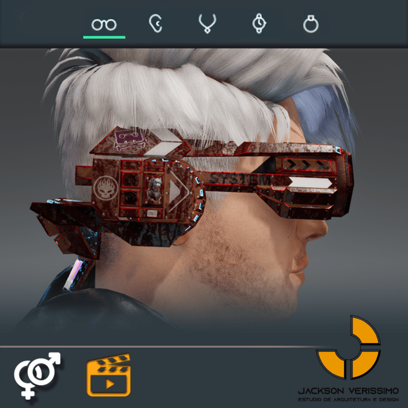 Mnemonic Vr Glasses -Red Two