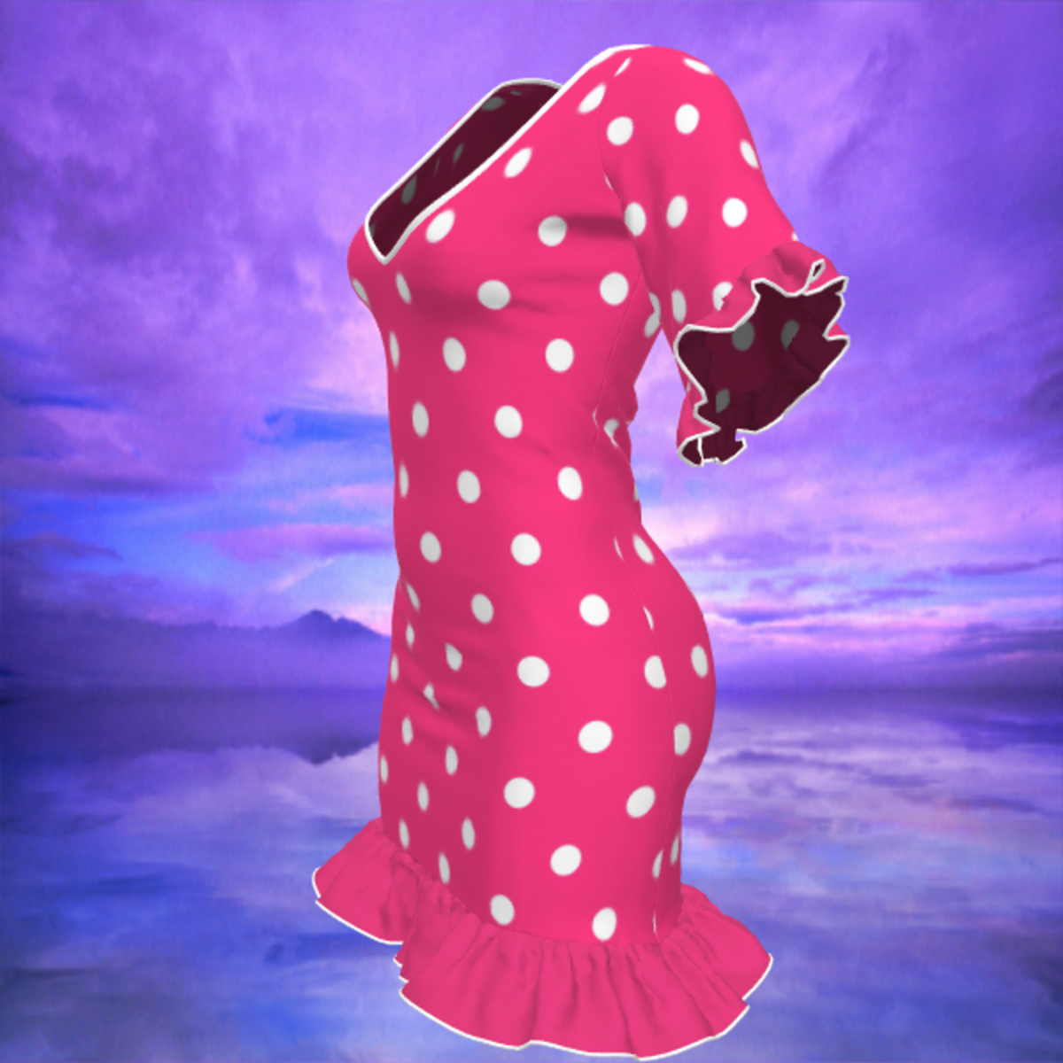 Pink PolkaDots Dress