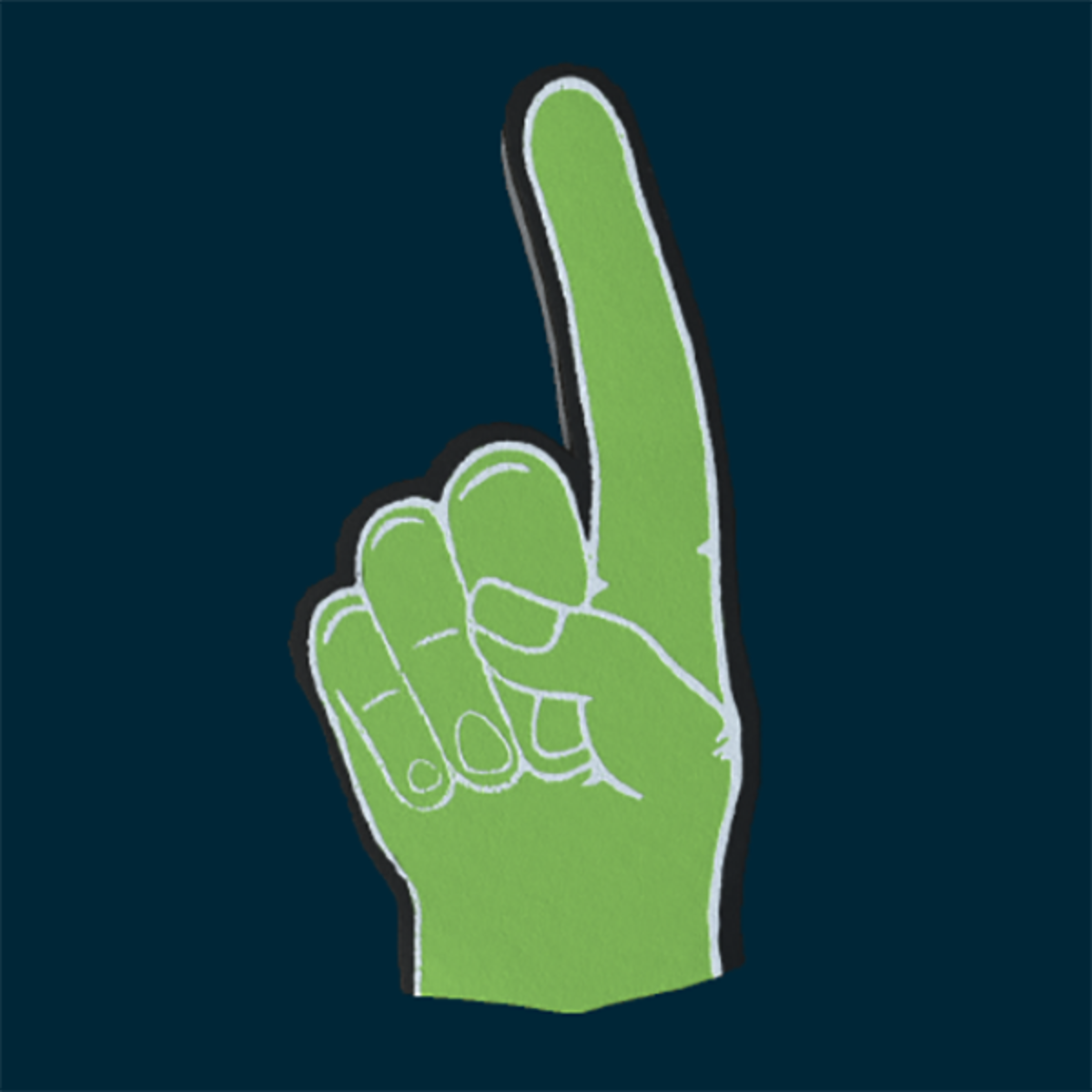 Foam Hand - M - Green