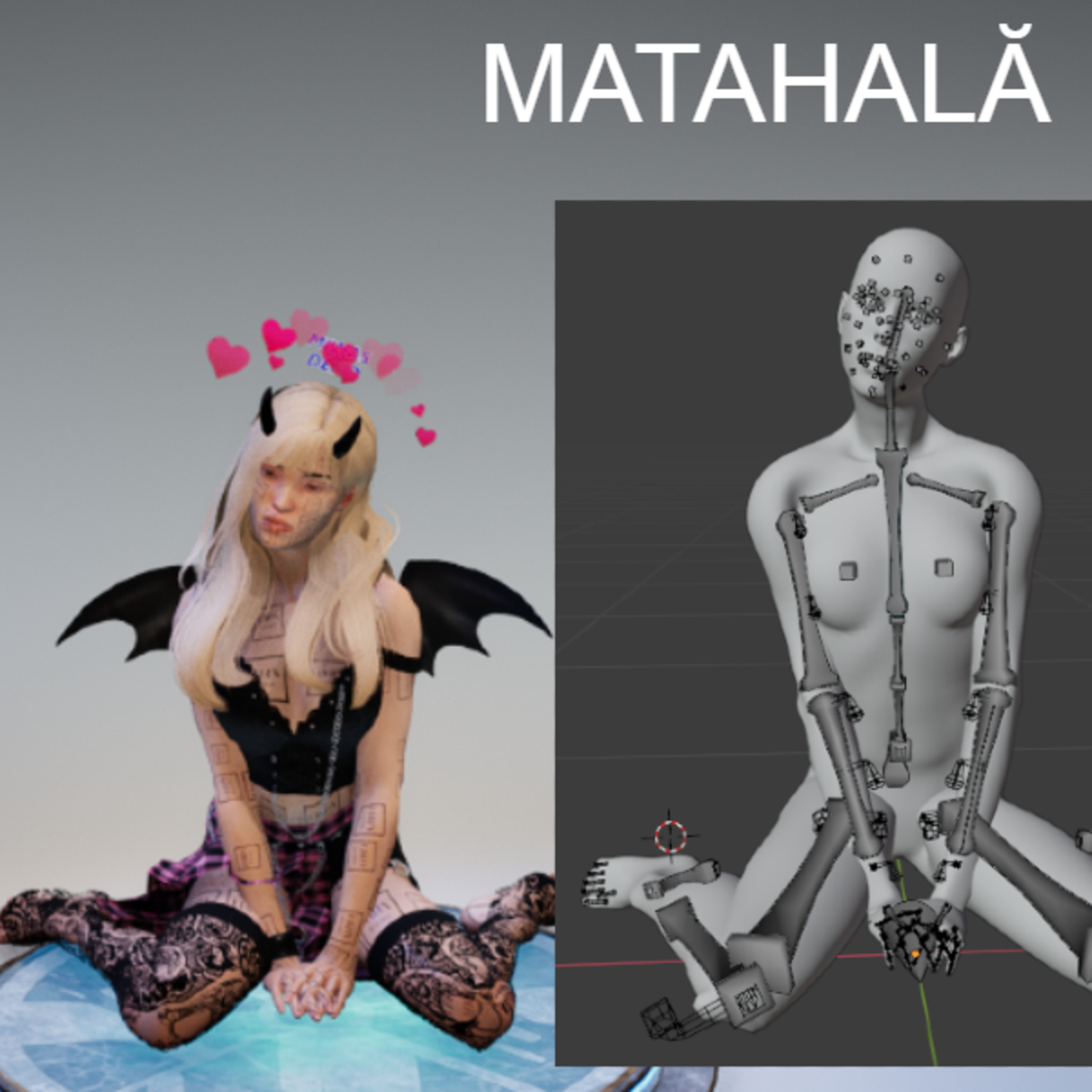 Kawaii Cute Sitting Model Pose //MATAHALĂ