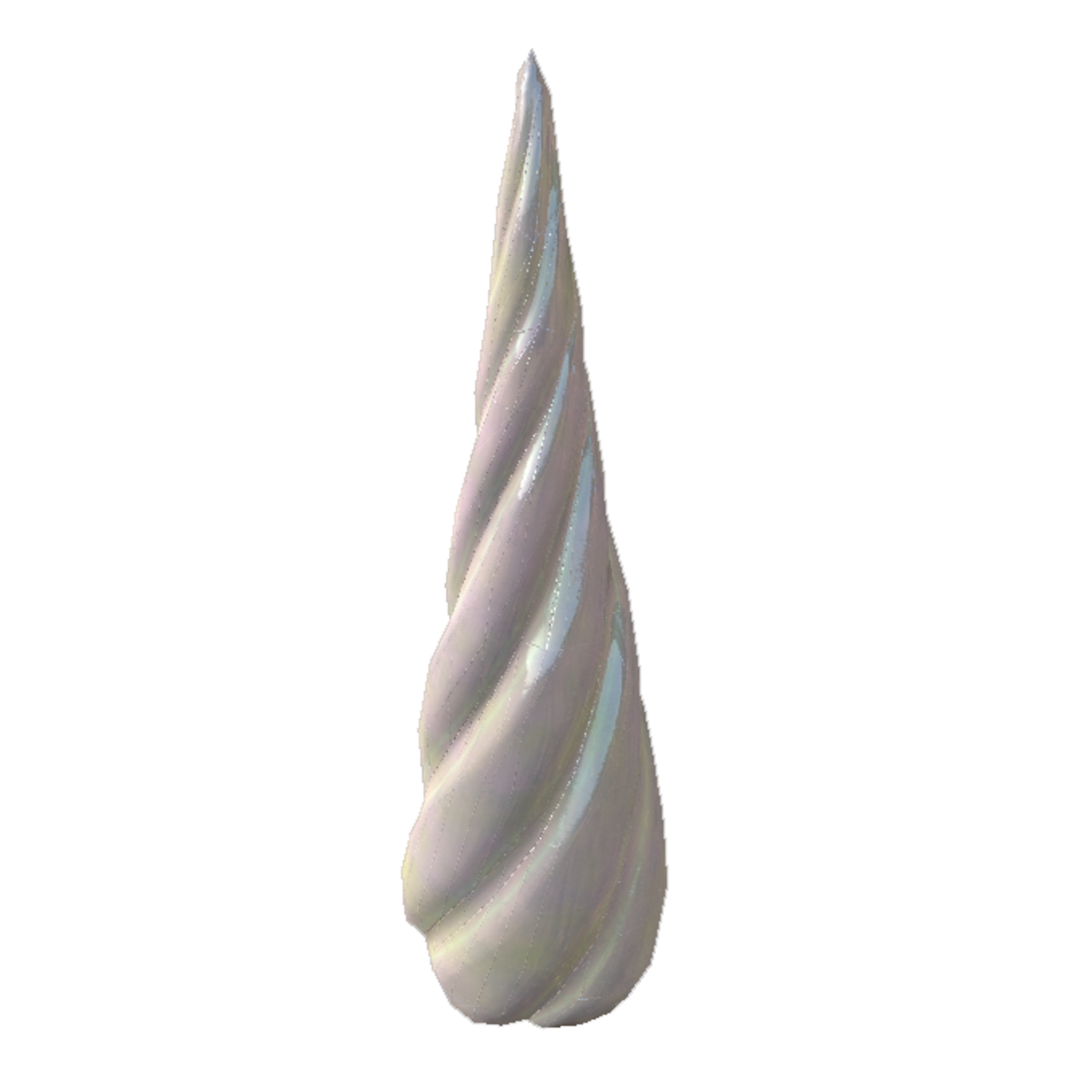 Spiral Unicorn Horn - Female Pearl