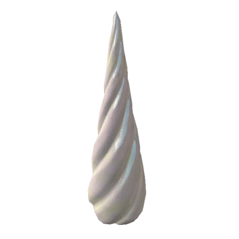 Spiral Unicorn Horn - Female Pearl
