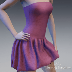 L.F. OLYMPE DRESS PRUNE