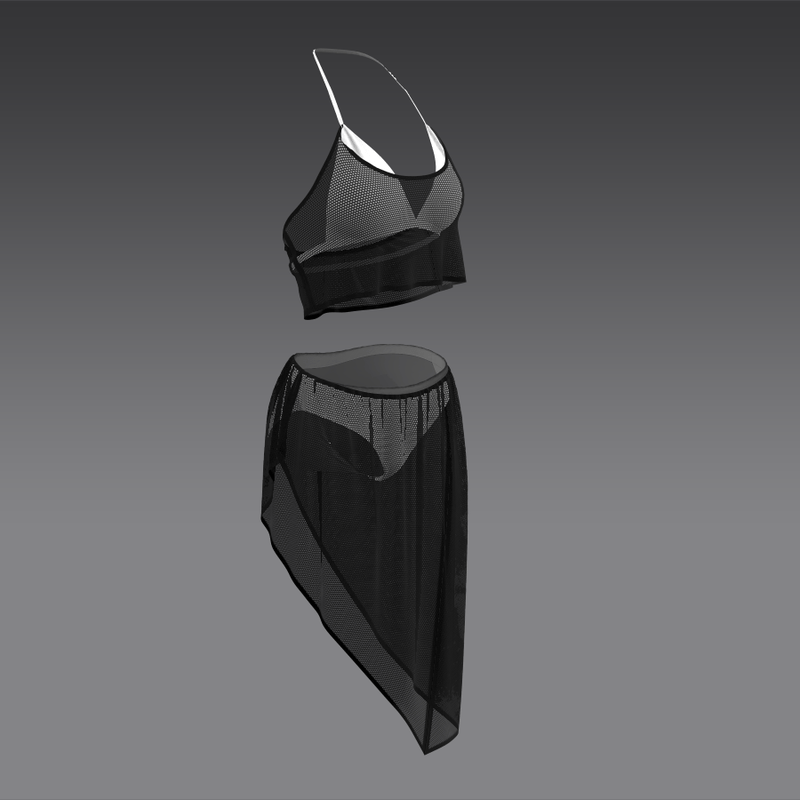 Undies Fishnet white black