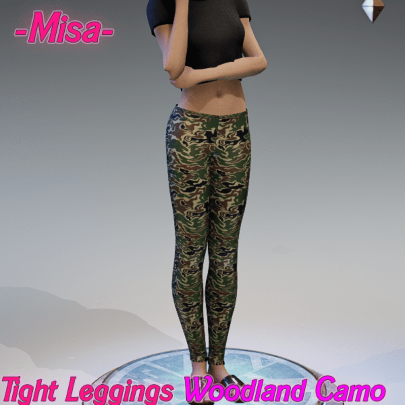 Tight Leggings Woodland Camo