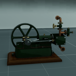 Stuart Steam Engine with Anim and Description