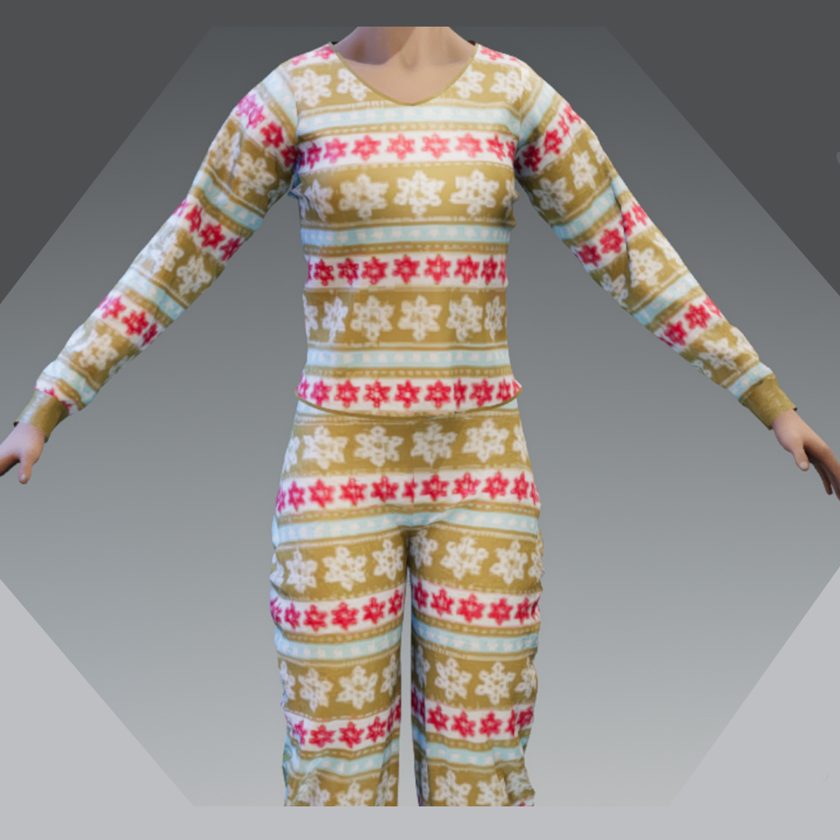 Gift Christmas Pajama's Winter Patterns