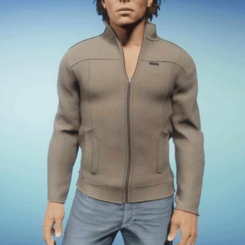 Planet leather jacket beige