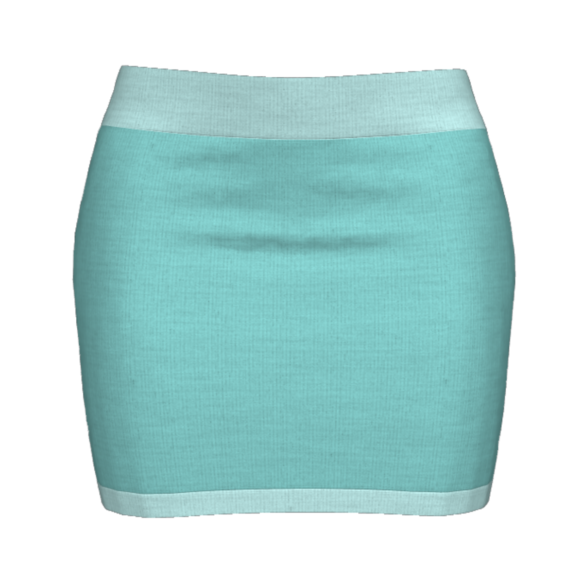 Woman Simple Skirt - Light blue