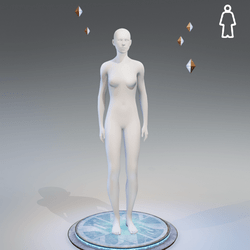 F White Mannequin Avatar