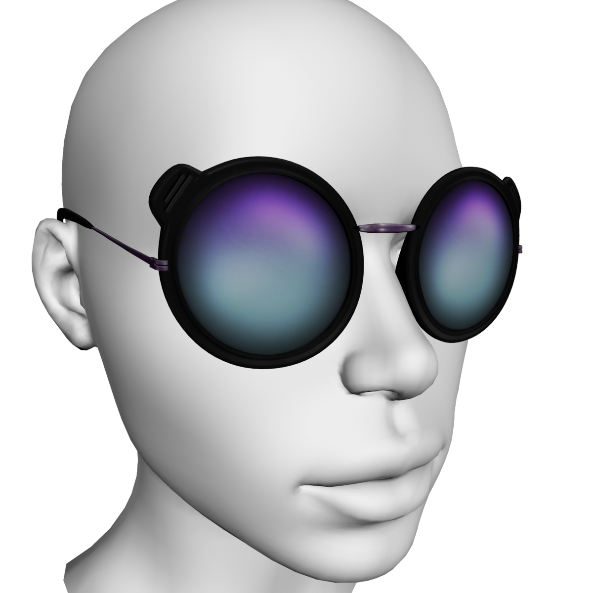 Galaxy Glasses Purple Fade