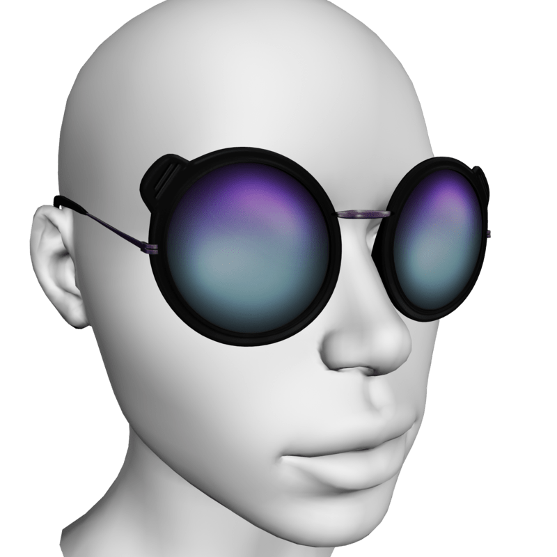 Galaxy Glasses Purple Fade