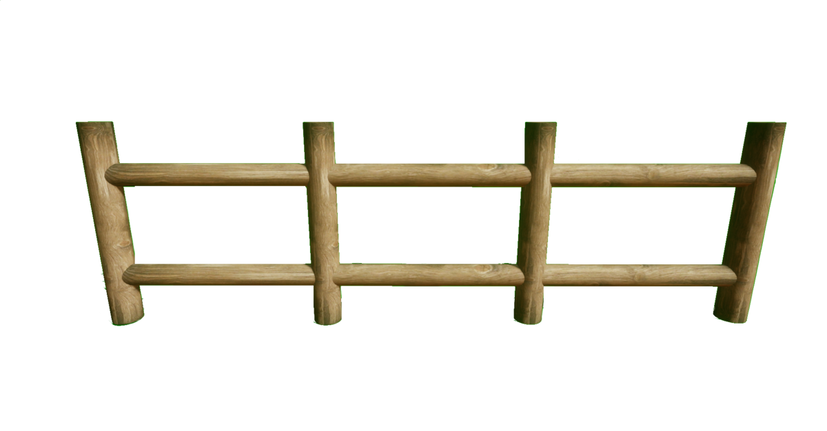 Wooden Double Ended Fence