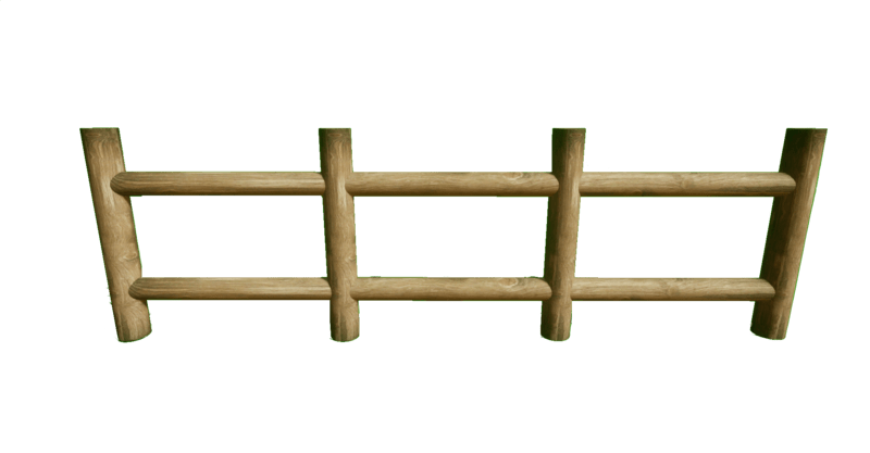 Wooden Double Ended Fence