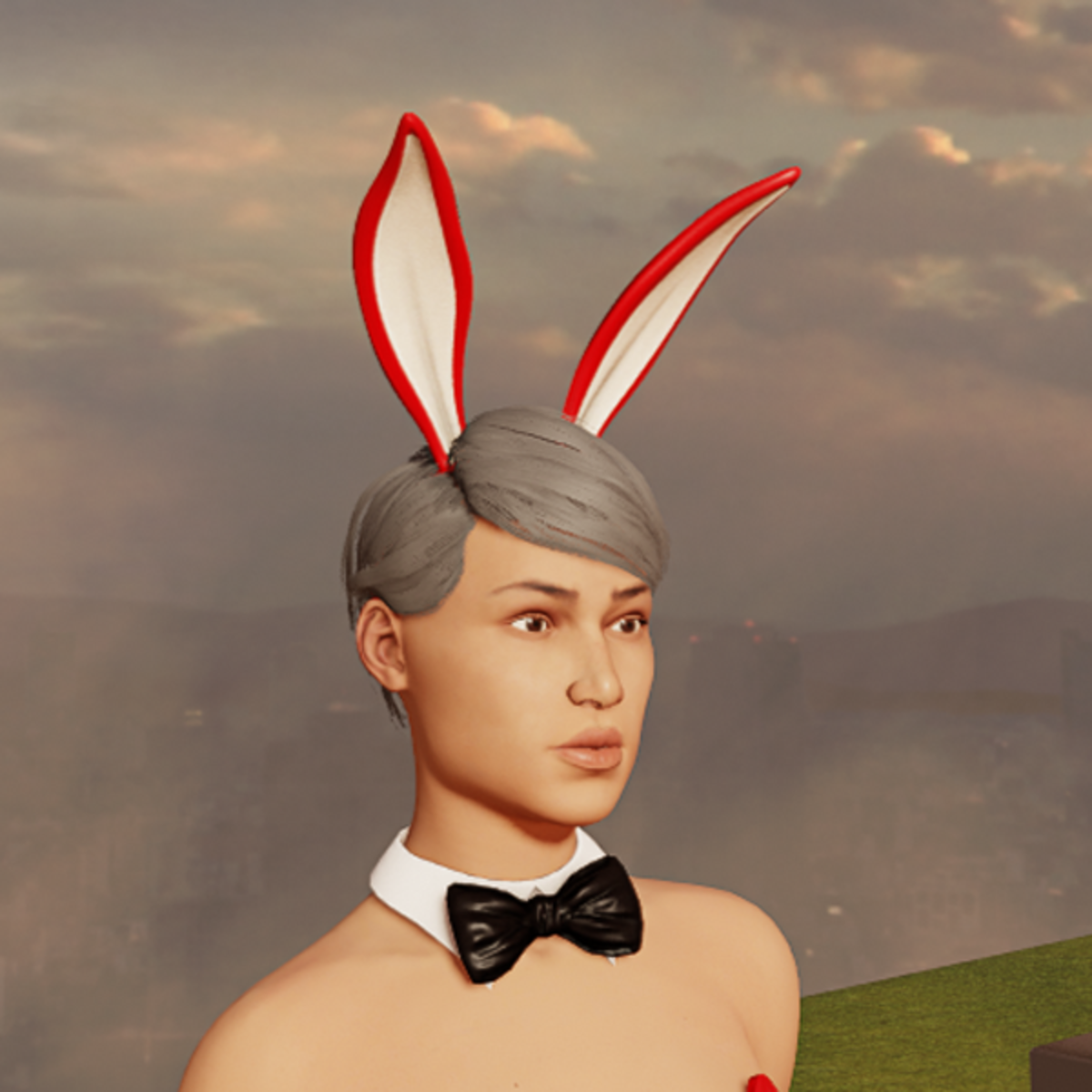 Bunny Ears - Up - Red