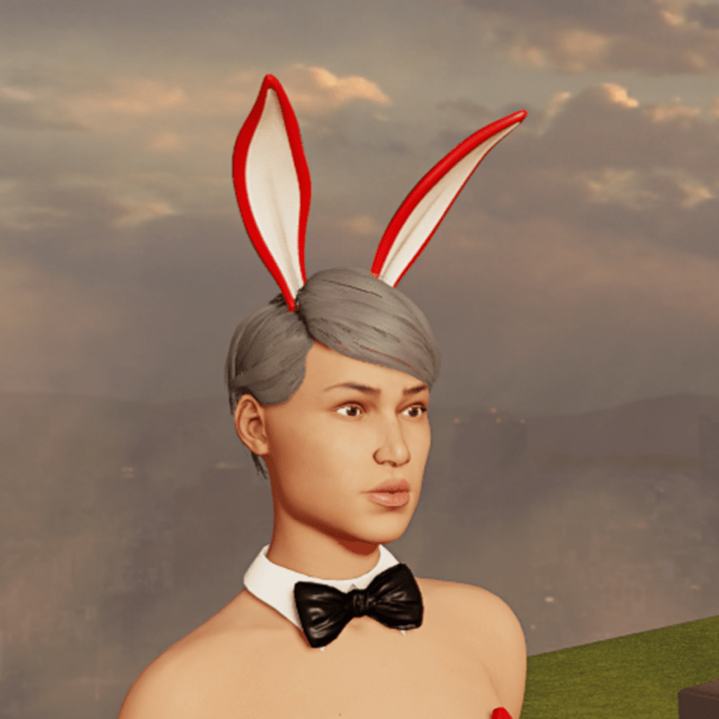 Bunny Ears - Up - Red