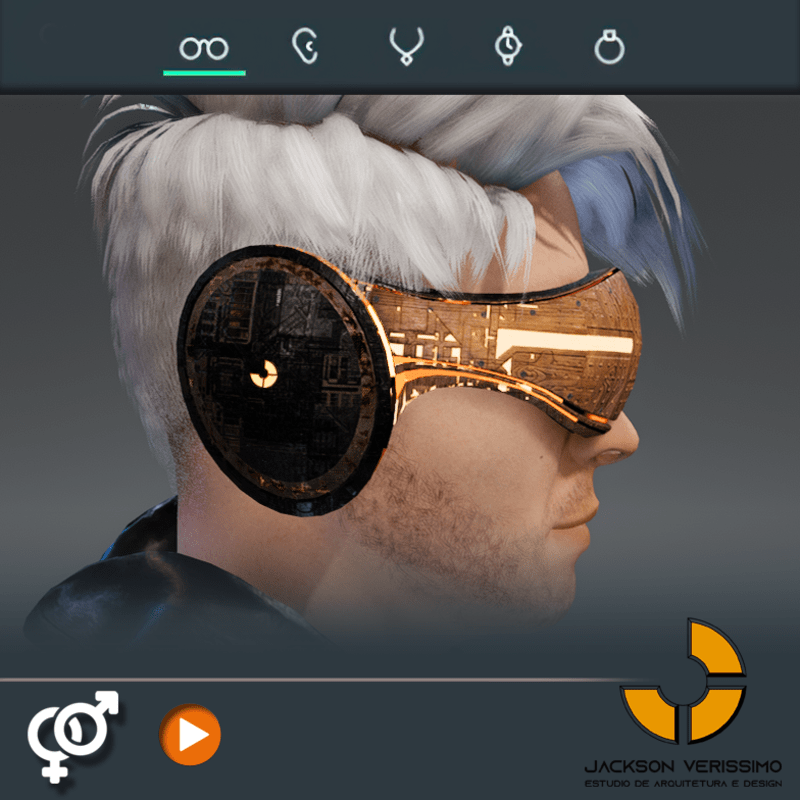 VR Glasses Pulsar- Sci Fi Wood Visor