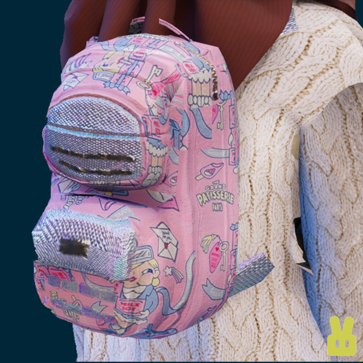 small milk joy backpack - pink