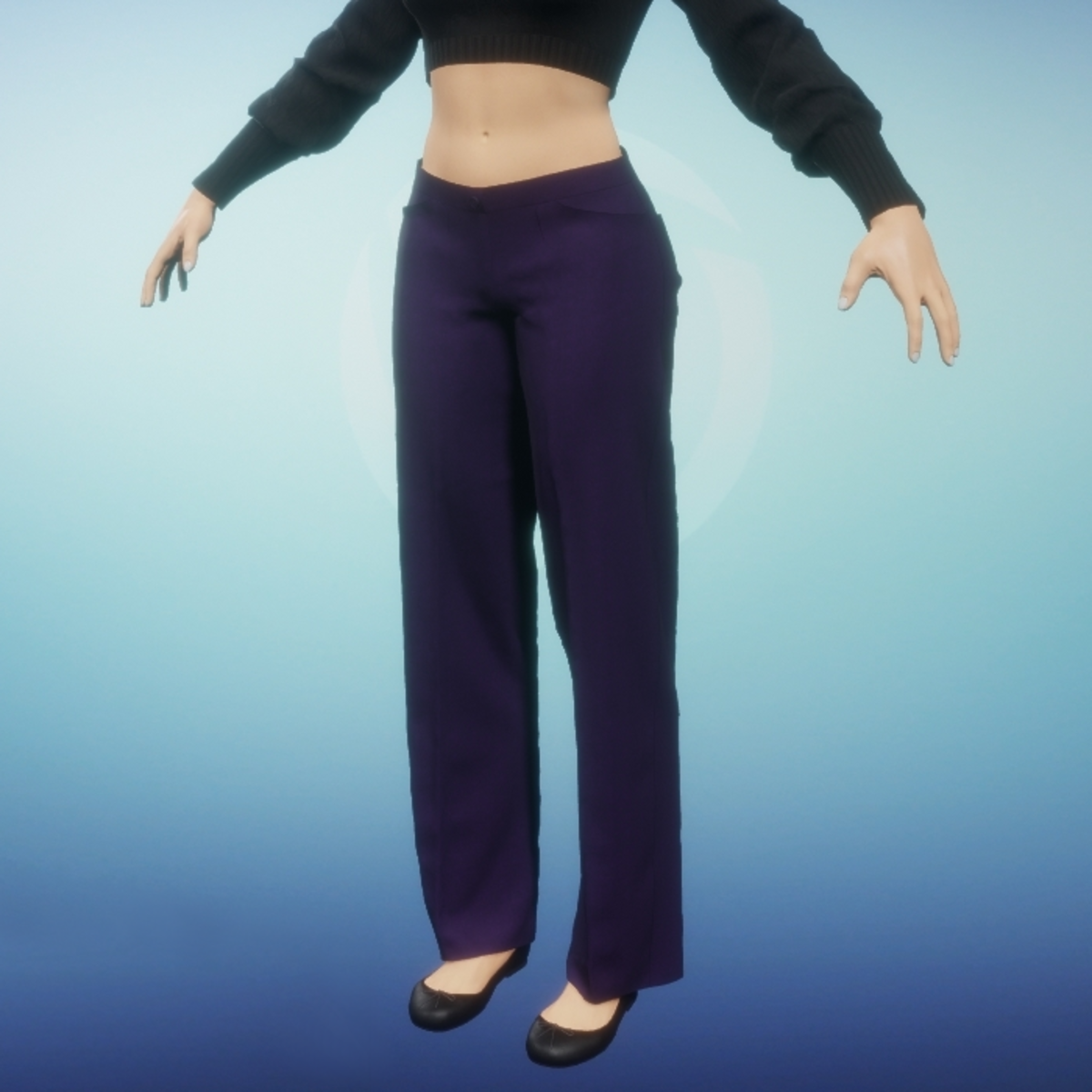 Womens Dress Slacks - Purple