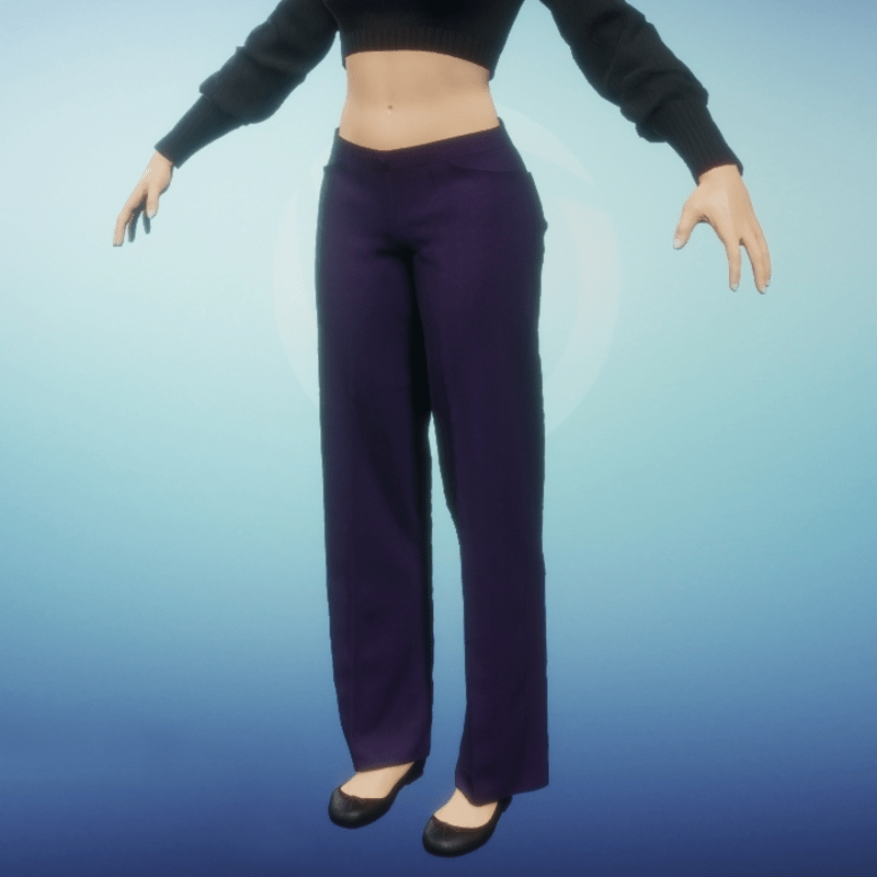 Womens Dress Slacks - Purple