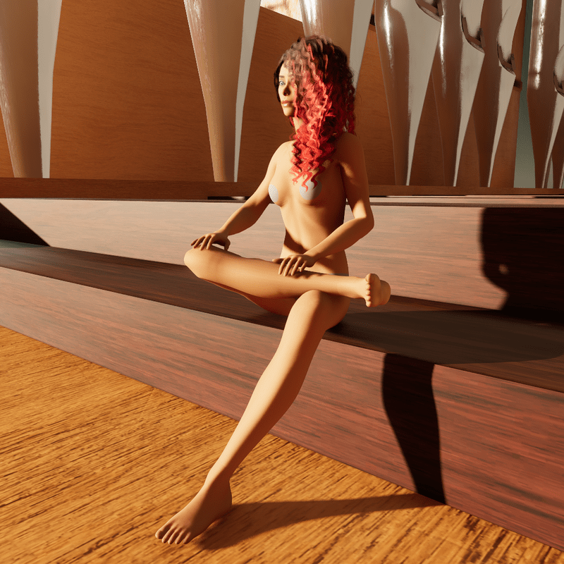 Med Chair Sit Cross Leg F