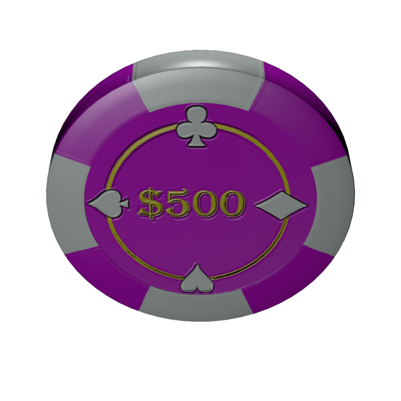 Poker chip 500 (colision)