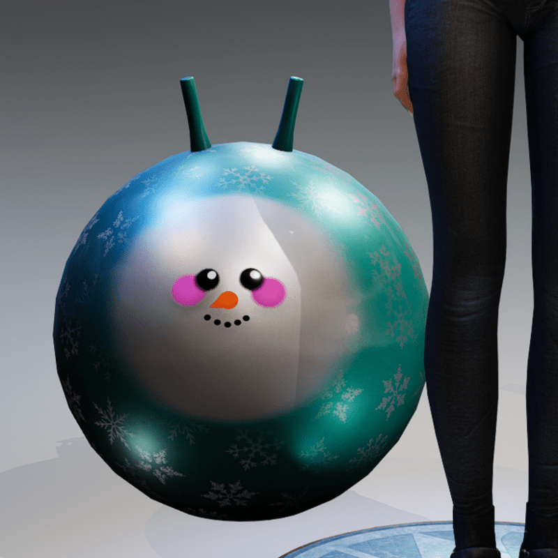 Space Hopper Ball rigged female companion