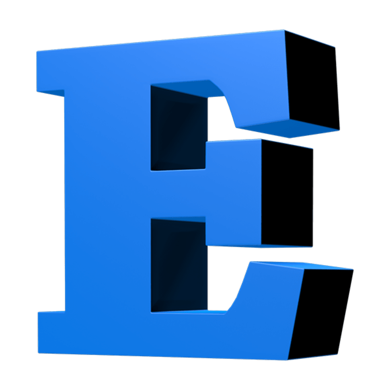 LOOT: Letter E (Blue)