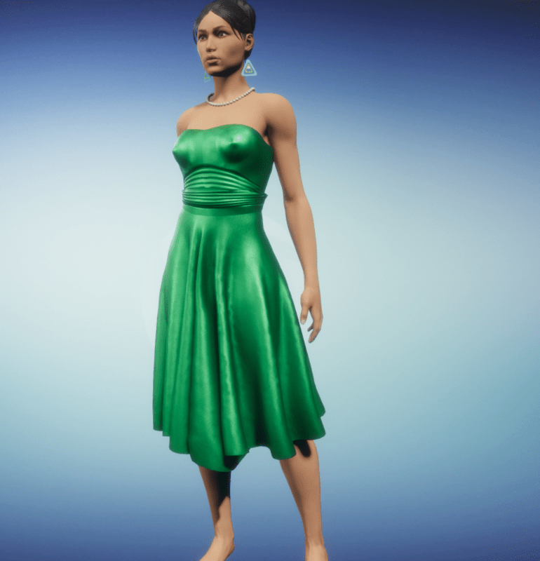 party dress_emerald
