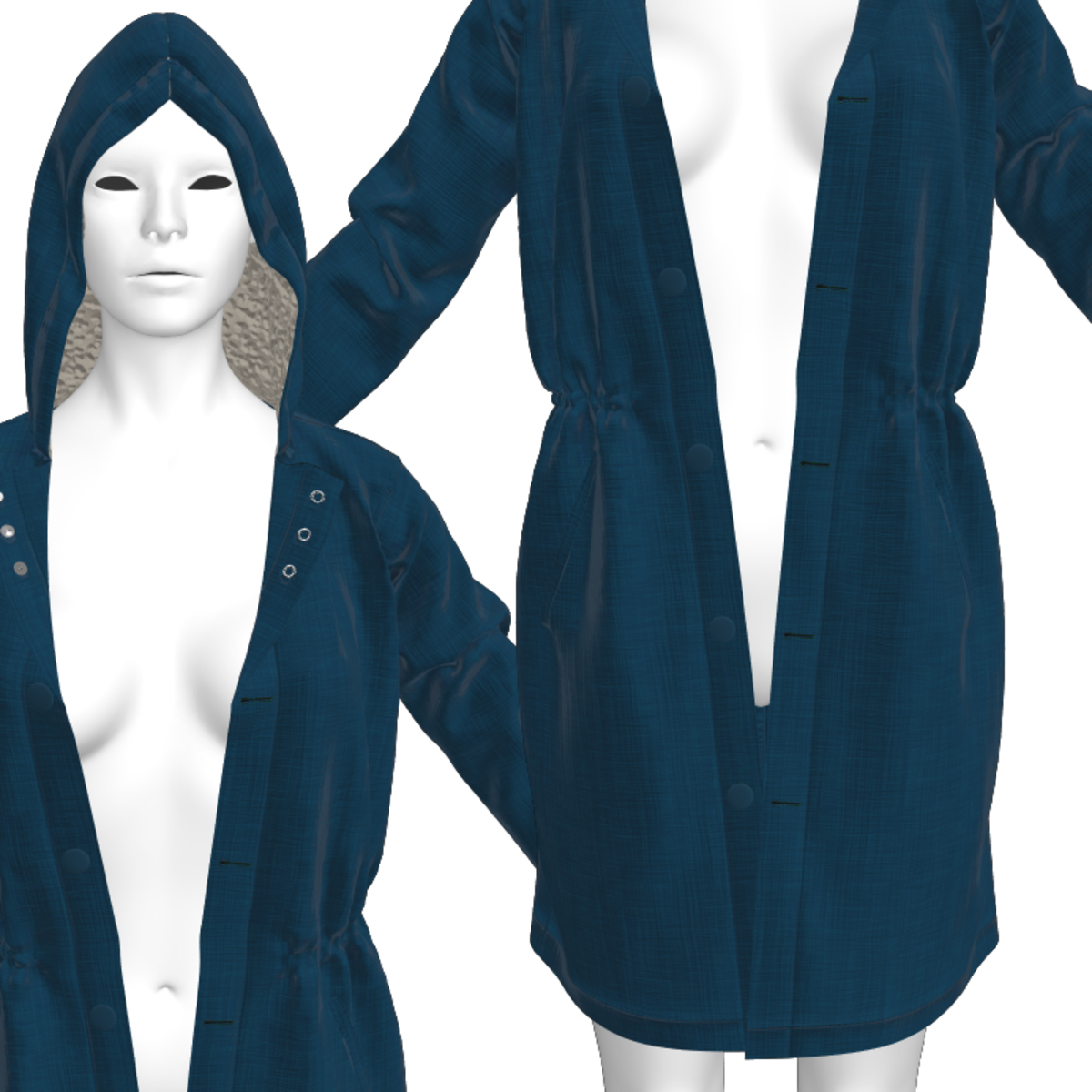 Unisex Long Winter Jacket