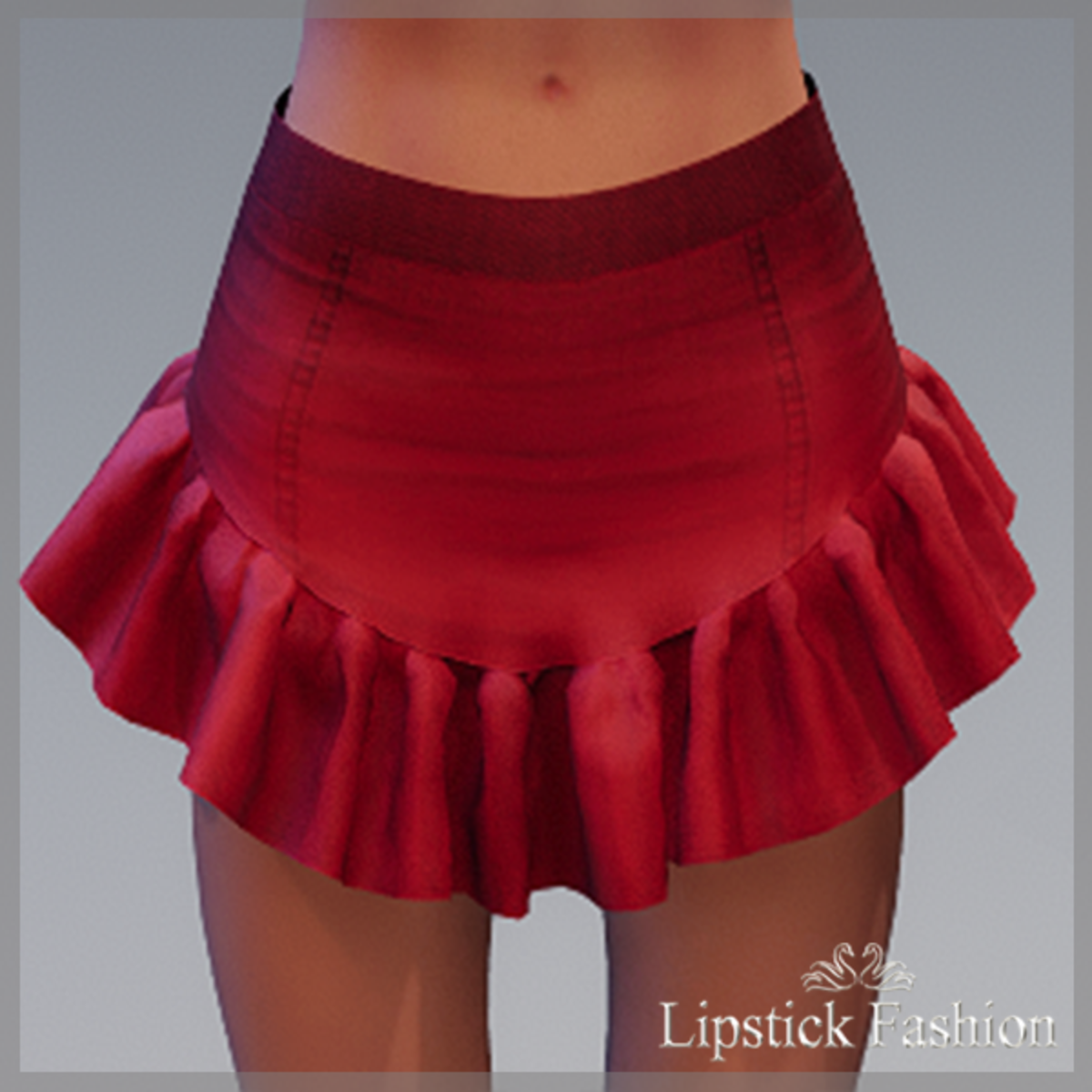 L.F. Lulu Skater Skirt - Red