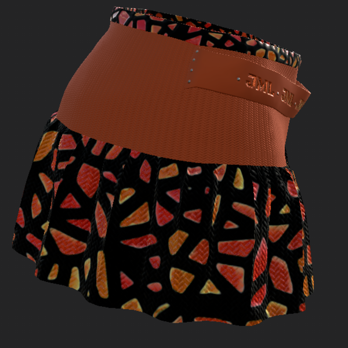 BIBICHE SKIRT_ ORANGE