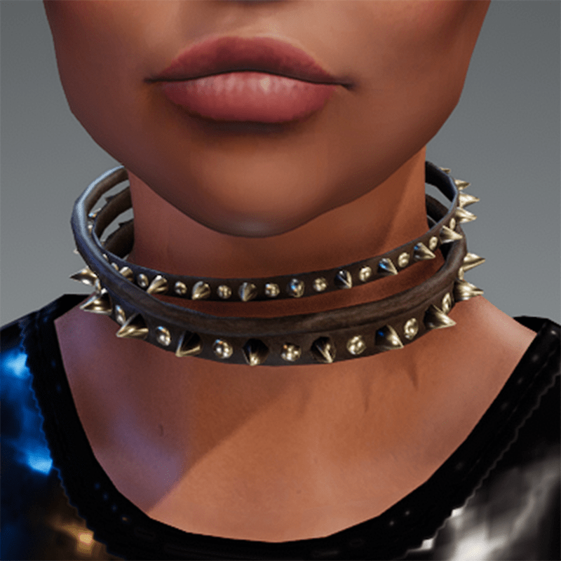 Neck Collar 01 BROWN