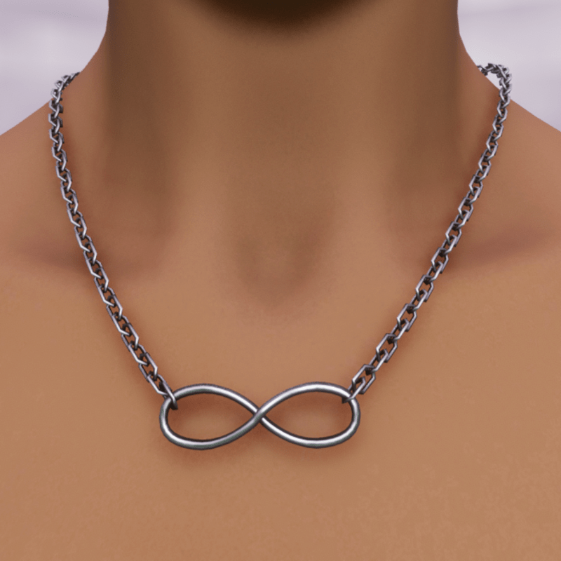 AV 2.0 Infinity necklace for women - silver