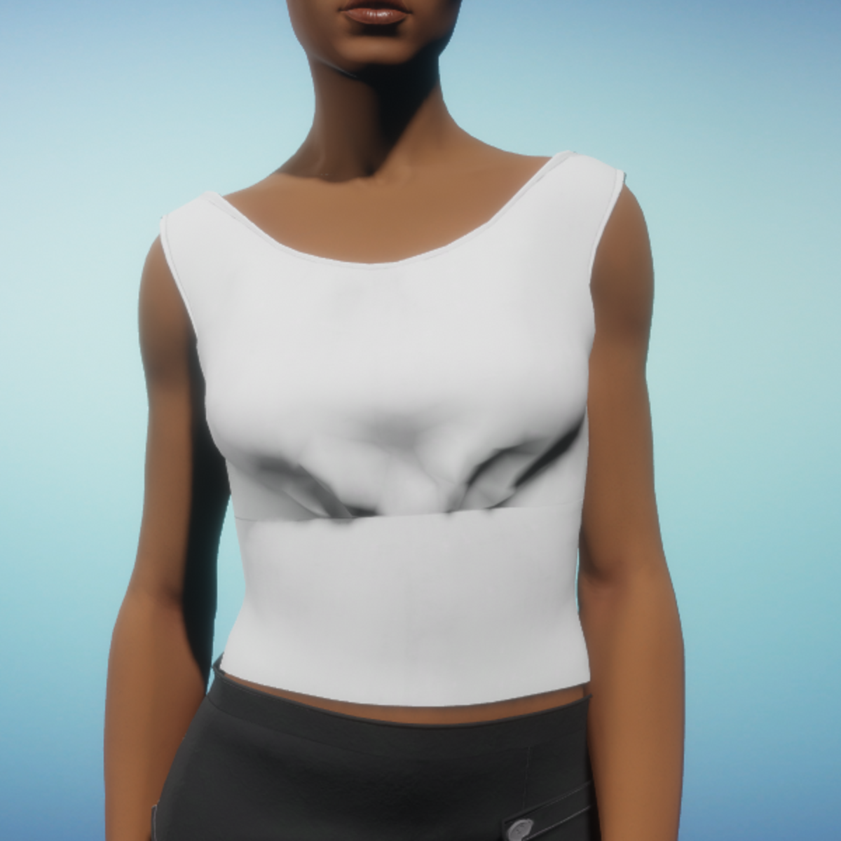 Blouse Tank - White Linen