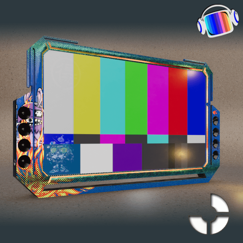 Stage Display SKY 3- Collage Blue