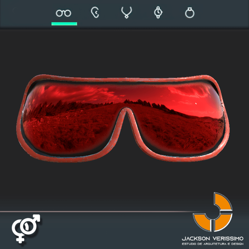 AI glasses 1- Red