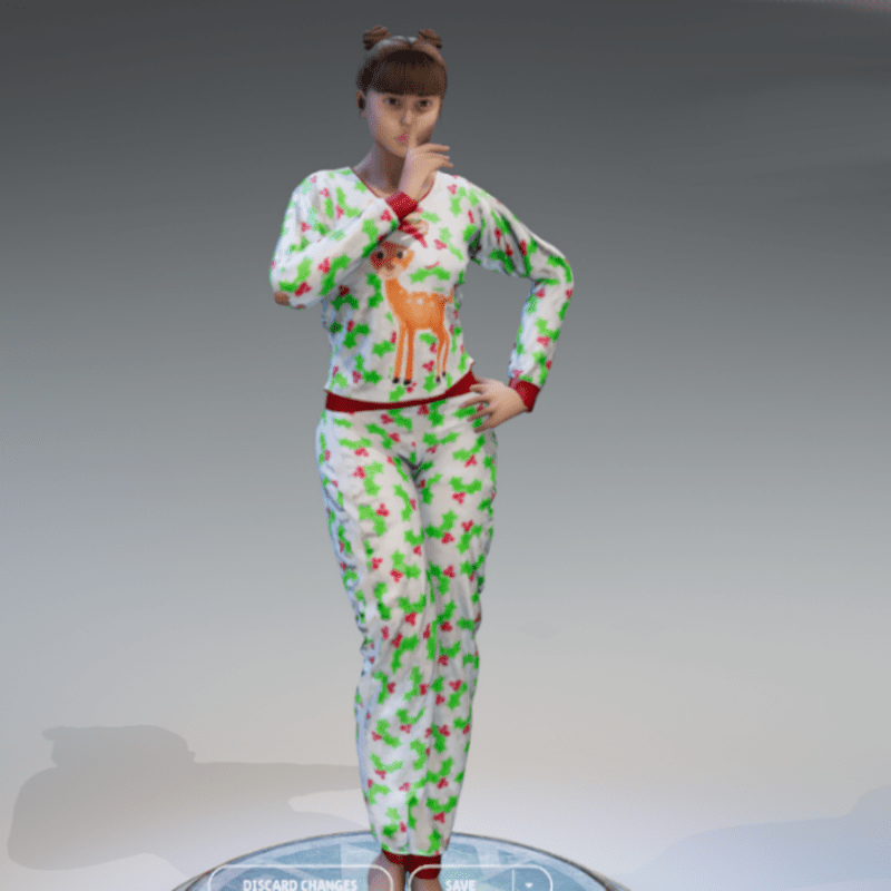 Reindeer Christmas Pajama's with Mistletoe