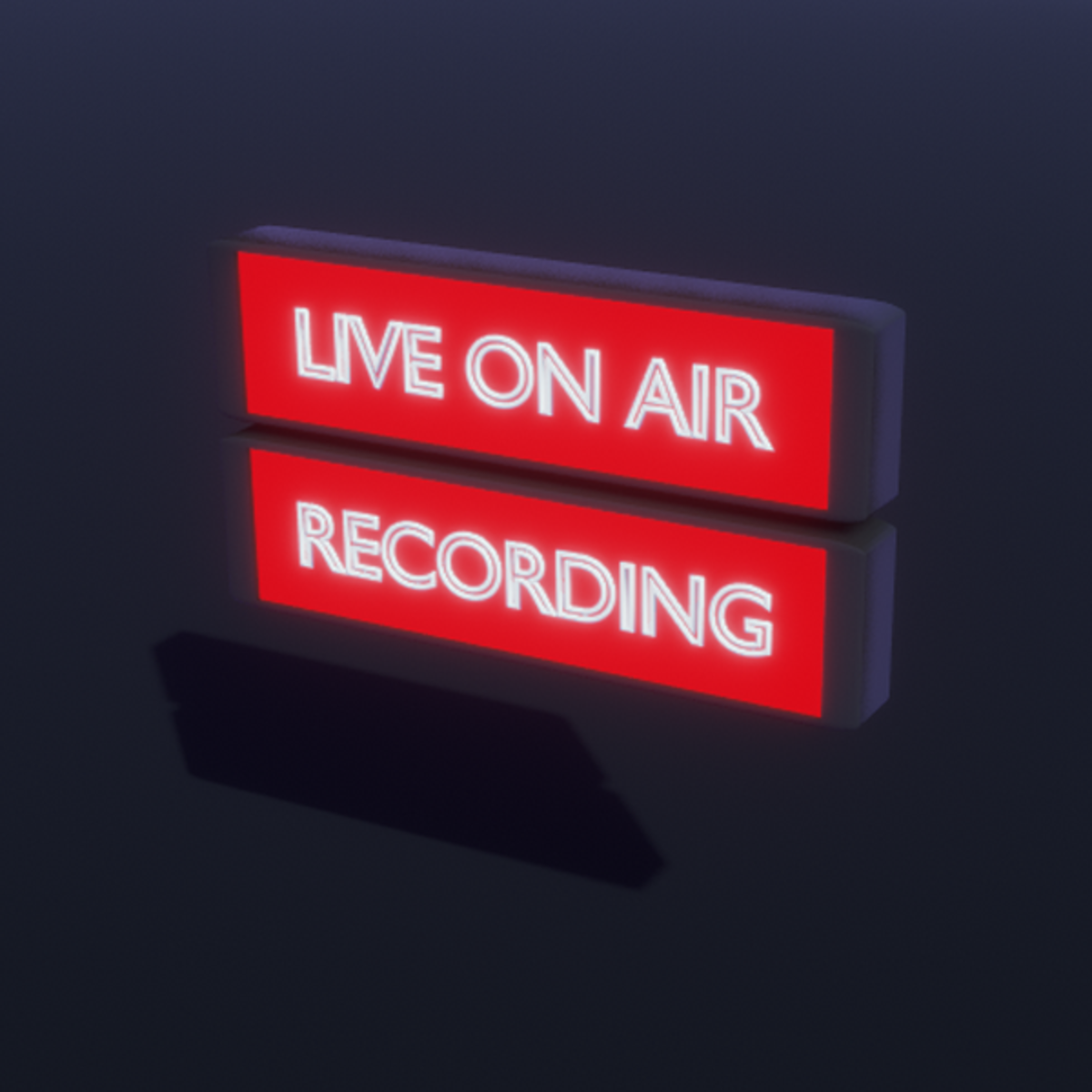 Studio 'ON AIR / RECORDING' Sign (Double Sided)