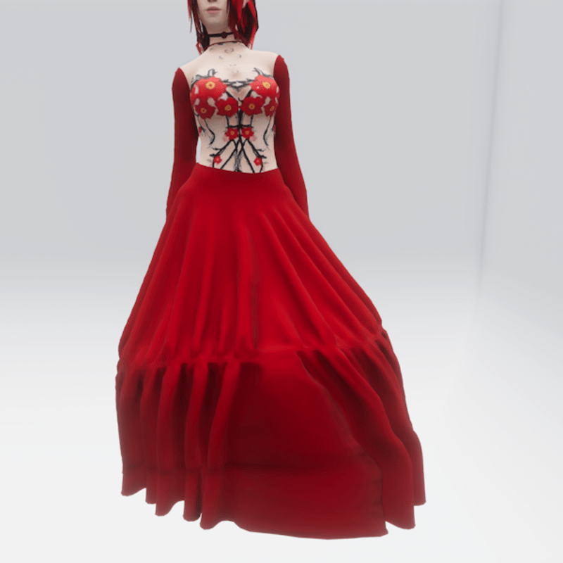 Red Flower Gown (TM)