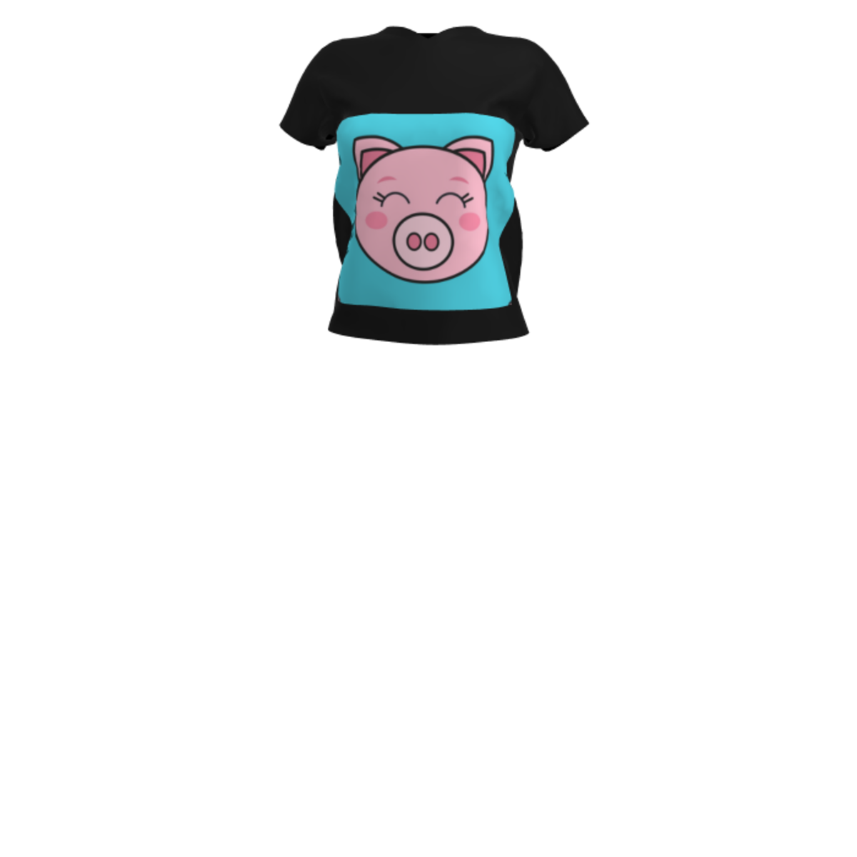 Little piggy face (black)